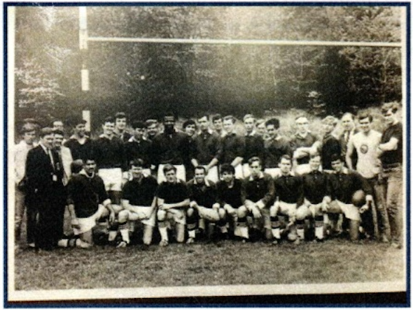 John Hinchcliff with Drew RFC team