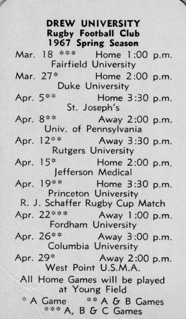 Drew RFC, 1960s