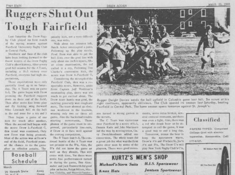 Drew RFC, 1960s