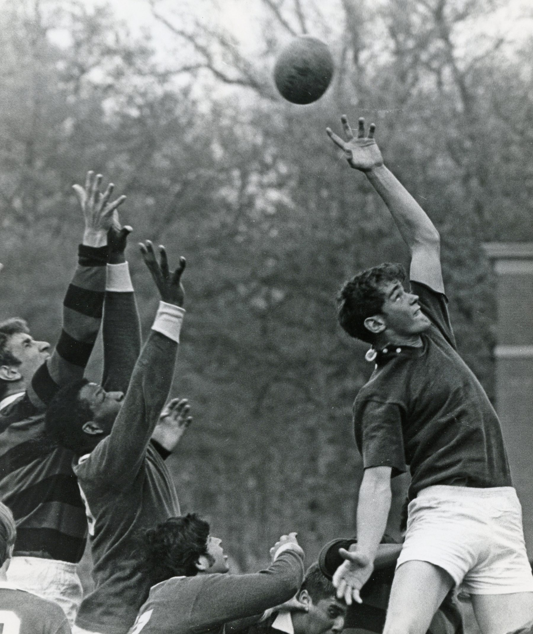 L to R: Ralph Milam, Harry Litwak, Don Clarke — Drew vs. Arm