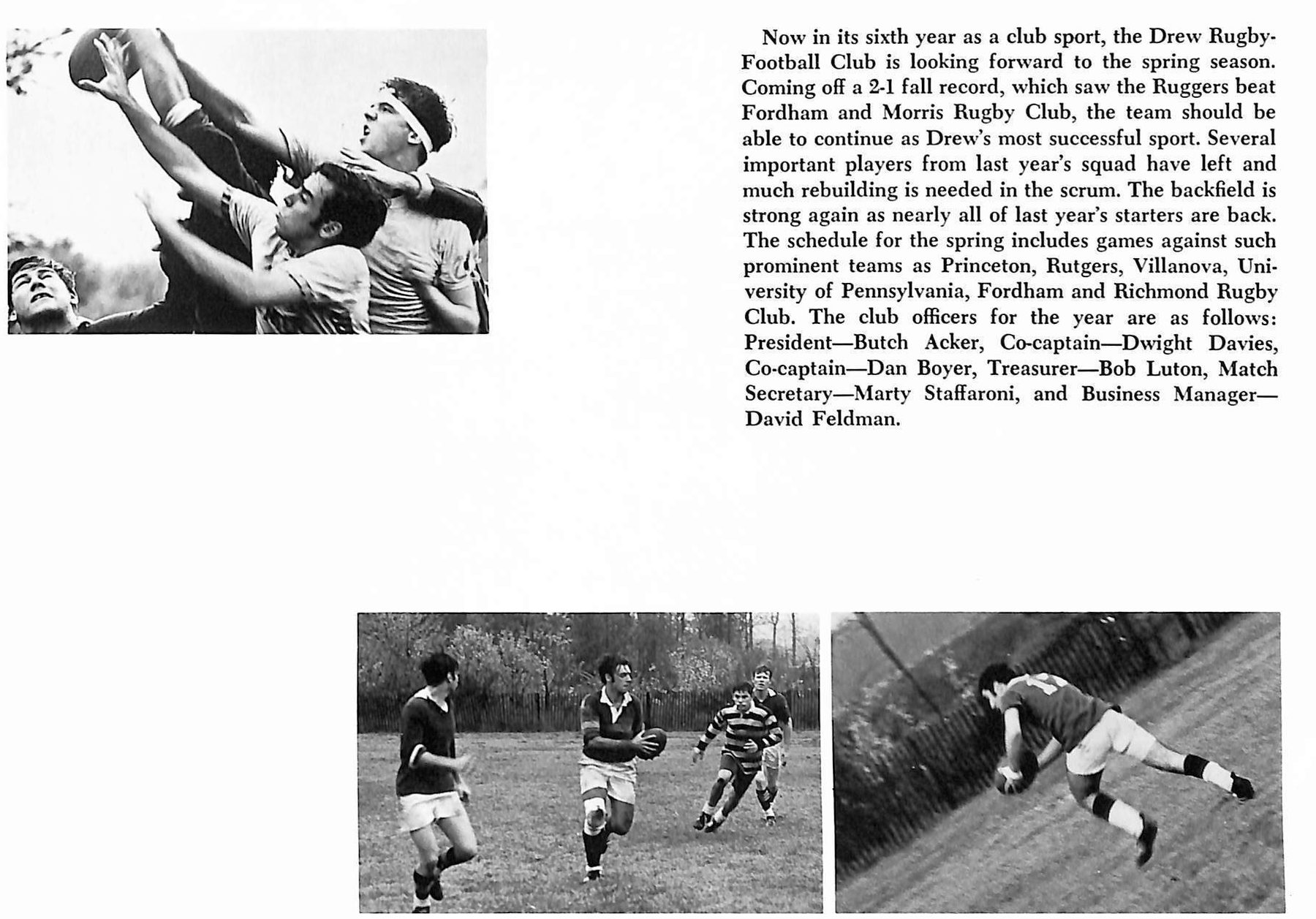 Drew Oak Leaves Yearbook, 1969