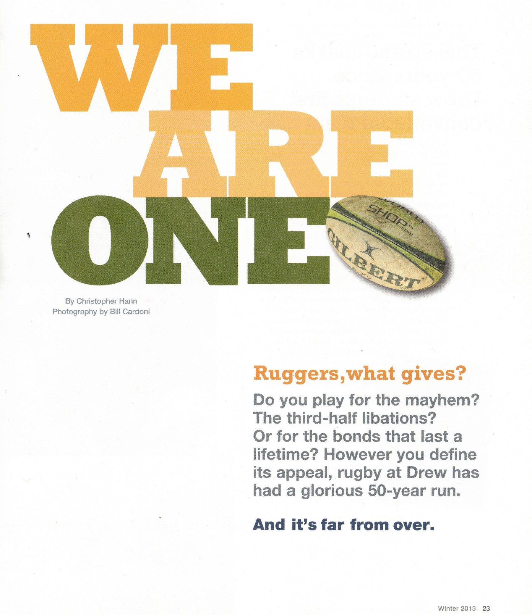Drew Magazine, Winter 2013 — 50th Anniversary feature